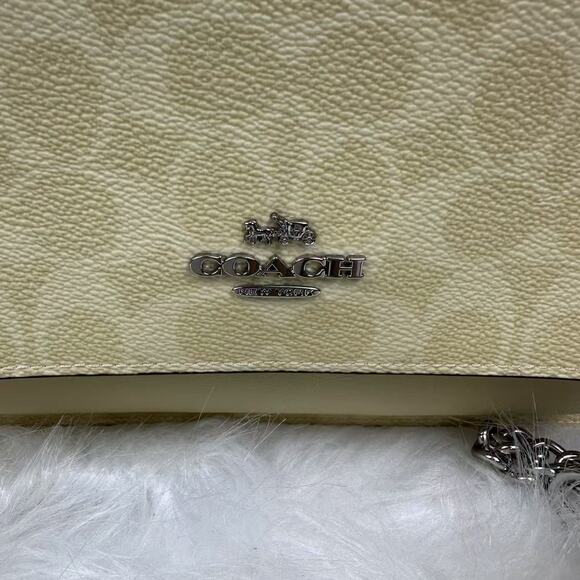 Coach Klare Crossbody Bag In Signature Canvas/Silver/Hay CAL29 NWT - Picture 8 of 10